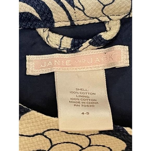 Janie and Jack Blue Floral Jacket Parisian Chic 2011 Line Girls Size 4-5T - Picture 5 of 8